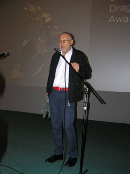 Bogdan Dziworski s ocenením Drak drakov
