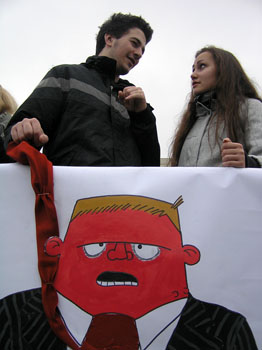 Na politickom proteste (17.11.2012)