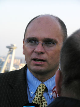 Richard Sulík ako predseda parlamentu (jeseň 2010)
