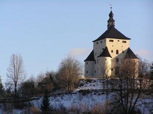 Nový zámok, Banská Štiavnica. Zima vo februári 2012