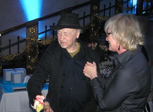 Jonas Mekas a režisérka Vita Żelakeviciute Drygas