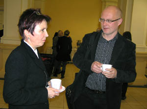 Riaditeľka festivalu Dorota Roszkowska a profesor Mirosław Przylipiak